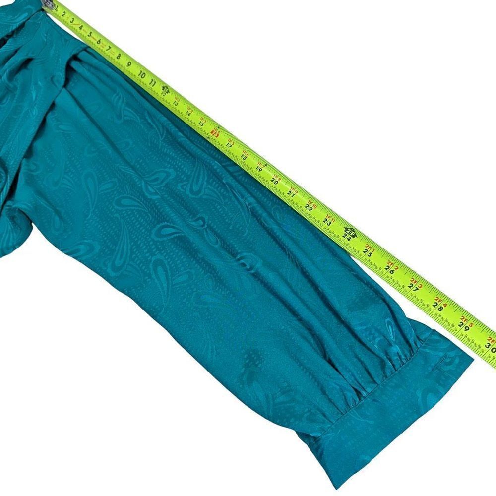Vintage Schrader Sport Oversized Teal Green Mumu Women’s Size 20W - Picture 6 of 10